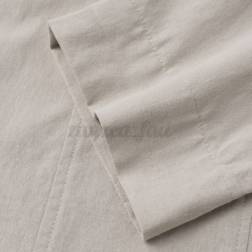 Summer Mens Linen CottonV-Neck Shirt Formal V-Neck Long Sleeve Tops T Shirt Tee - Picture 10 of 15