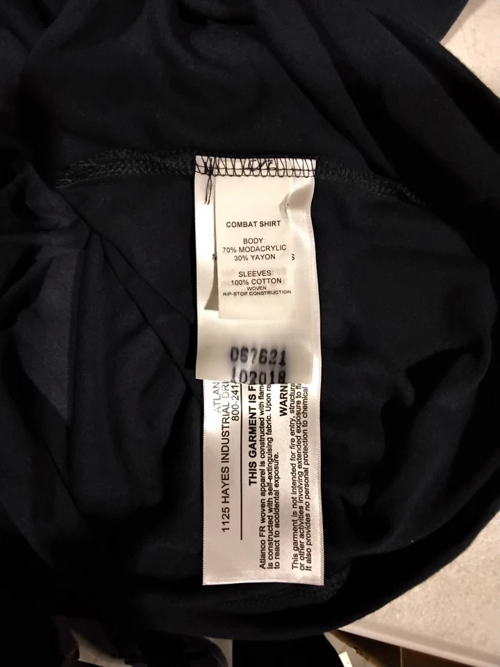 Camiseta de combate con cremallera 1/4 Tru-Spec Navy Camiseta táctica resistente al fuego Foto 4 de 4