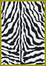 5x8 Milliken Zebra Glam Citrus Animal Print Area Rug - Approx 5'4"x7'8"