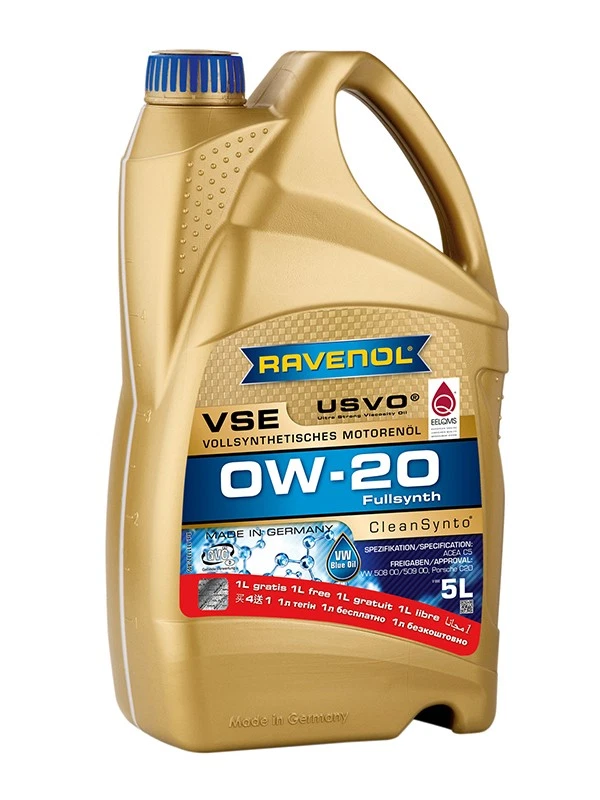 5 Liter RAVENOL VSE SAE 0W-20 AKTION 4+1 Vollsynthetisch 1111112
