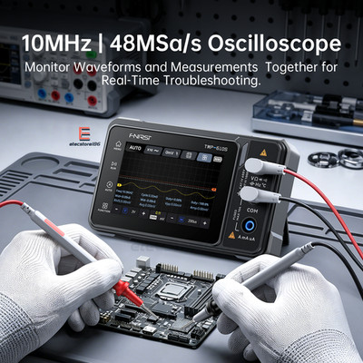 FNIRSI TMP610S 3IN1 Digital Multimeter Oscilloscope Signal Generator 50MS/s