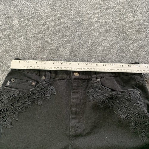 Lauren Jeans Co Ralph Lauren Jeans Women's 8 Bootcut Embroidered Black (29x30) - Picture 16 of 18