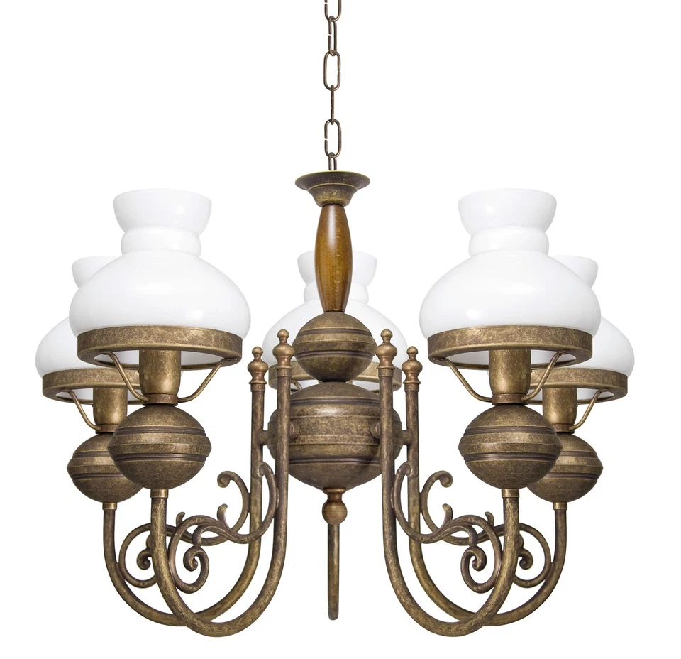 Suspension Exclusive Mississippi Antique Laiton Lampe Premium - Photo 1/1