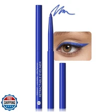 evpct Blue Eyeliner Pencils for Eyes, Royal Blue Colored Eye Liner Pencil Mak