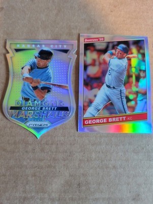 2015 Prizm Diamond Marshals 2020 Optic Silver Prizms George Brett Lot Of (2) !!!
