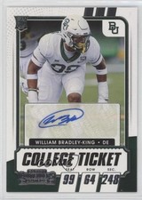 2021 Panini Contenders Draft Picks College Ticket William Bradley-King Auto 0z8z