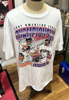 Sandy & Roberto Alomar Cleveland Indians /Baltimore Orioles 1997 SIGNED Shirt