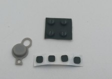 New Nintendo 3ds XLLL Screw Rubbers C-Stick Rubber Combination Black Gray Color
