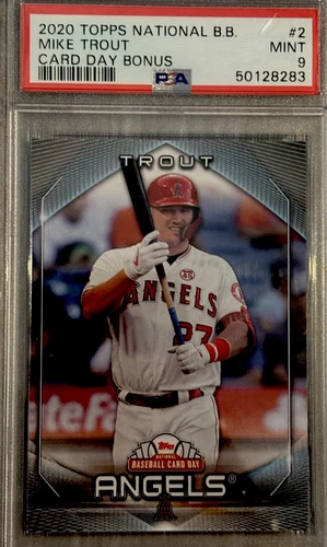2022 Topps National Baseball Card Day Bonus PSA 9 Mike Trout #2 Angels