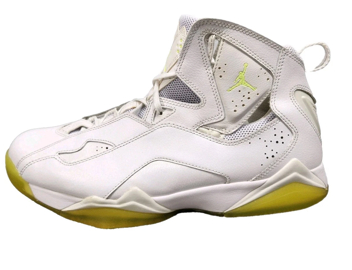 Jordan True Flight White Neon Yellow | eBay