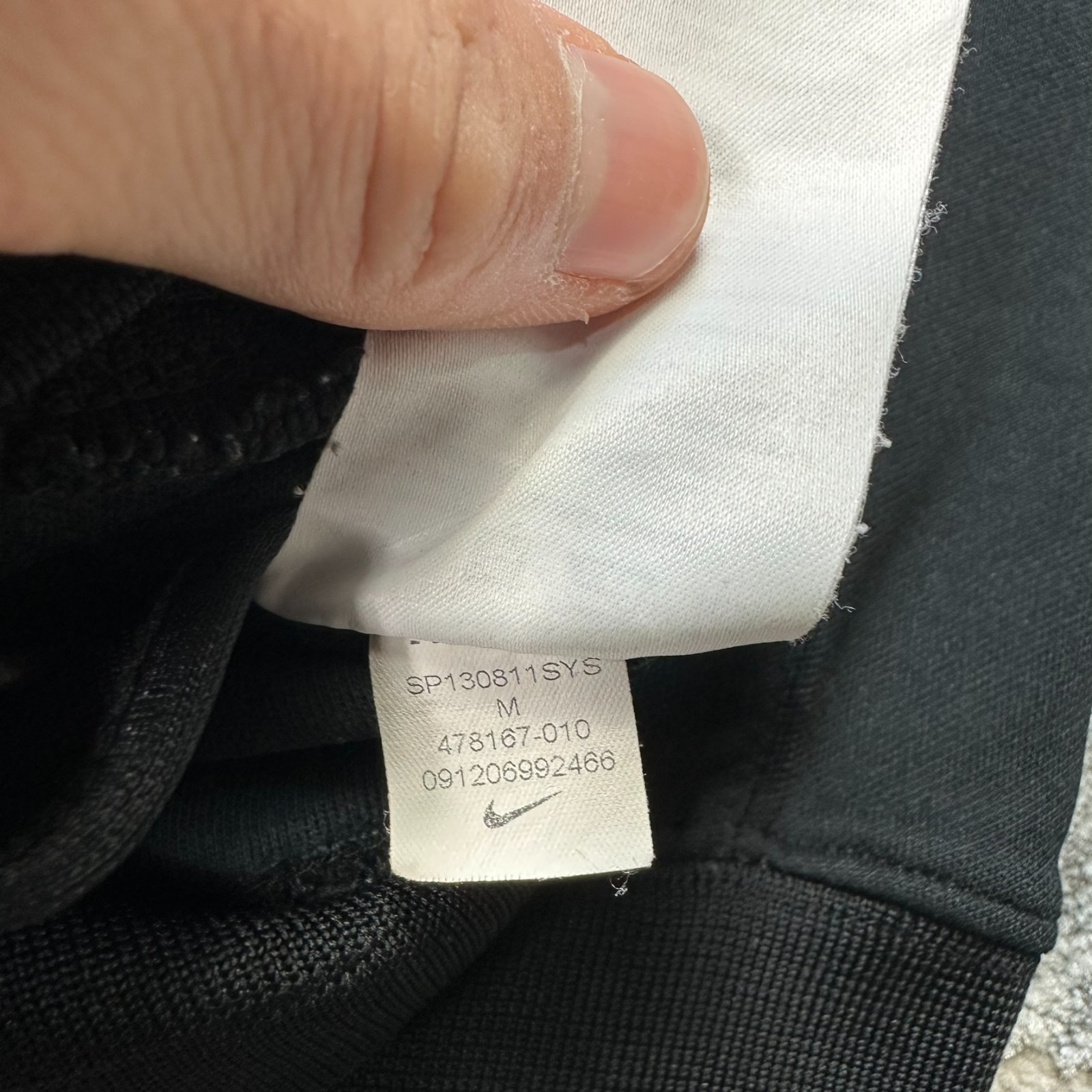 Vintage Nike x Manchester United Black Oversized Sz M Tracksuit Top Track Jacket image 4