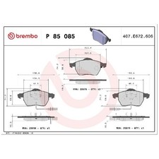 Satz Bremsbeläge Bremsklötze vorne für Audi A4 B5 8D5 B6 8E2 8E5 8H7 id83802