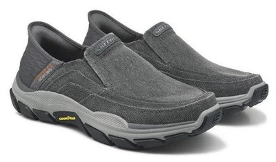 SKECHERS Men's Casual Canvas Slip-Ins, Goodyear® Sole, Medium