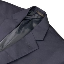 Ralph Lauren LRL Men's 100 Wool Gold Buttons 2-Button Blazer Navy Blue 42L