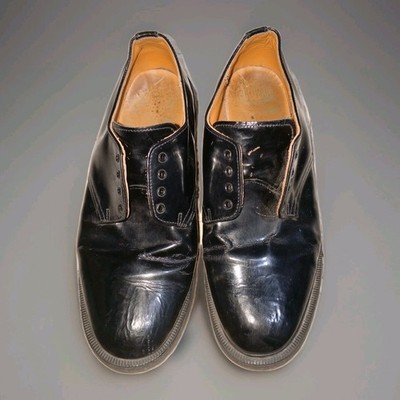 VINTAGE Solovair Hi Shine Gibson Derby Black
