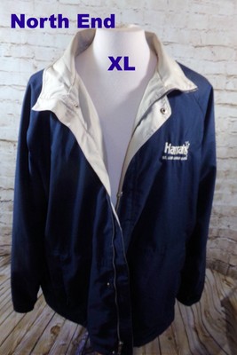 North End Climate Wear XL Mens Jacket Navy Harrahs Casino St Louis Zipper Snaps