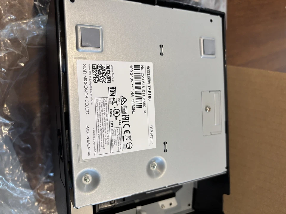 Impresora térmica de recibos POS Star Micronics TSP100III impresión futura con cable de alimentación Foto 4 de 4