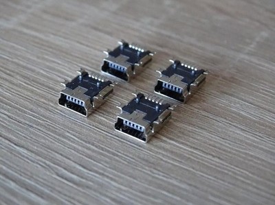 4 Stück Mini USB Typ B Buchse 5-Pin 180 Grad SMD SMT PCB