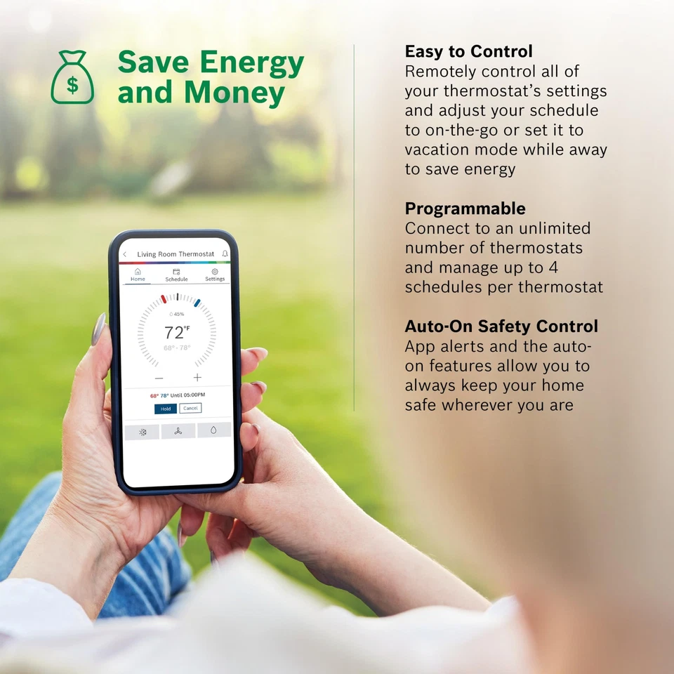 Bosch Connected Control BCC110 Smart Phone Wi-Fi Thermostat - Compatible with... - Image 4 of 4