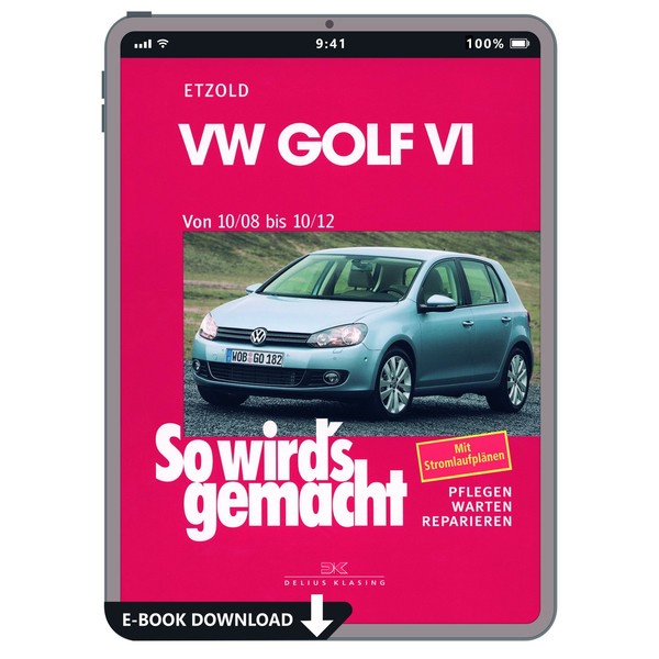 Vw Golf Vi Typ 1K 2008-2012 So Wird's Gemacht Reparaturhandbuch E-Book Pdf-image