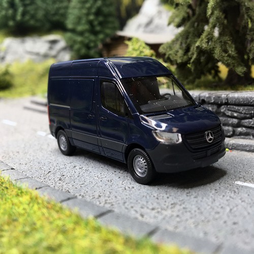 Mercedes-benz Sprinter, Bleu - Busch 54001 - HO 1/87 | Condition: Neuf