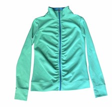 Champion Duo Dry Youth XL 14-16 Full Zip Athletic Jacket Teal Blue Activewear