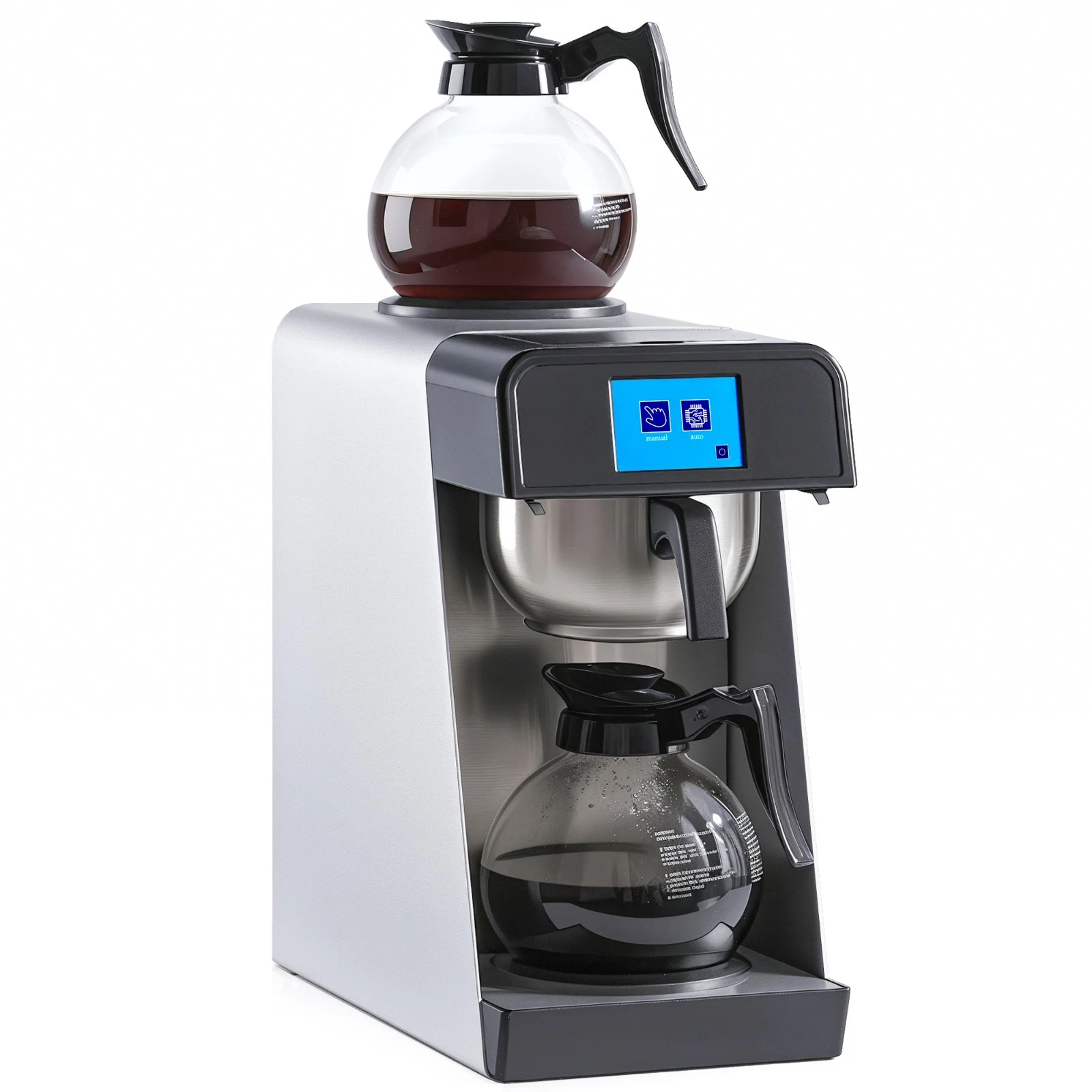 12-Cup Commercial Drip Coffee Maker 1.8L Auto Filling Pour over Coffee Machine w