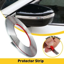 Chrome Trim Molding Strip Car Door Window Bumper Side Trime Protector 16ft 12mm