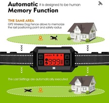 F810 Plus GPS Wireless Outdoor Dog Fence Collar IPX7 Rechargeable Modes