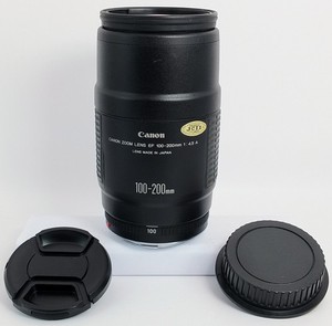 CANON EF 100-200mm 1:4.5 A, Telephoto ZOOM LENS Auto Focus, & Caps, EF Mount