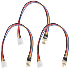 3pcs 4 Pin Fan Splitter Extension Cable Connector Adapter for Computer