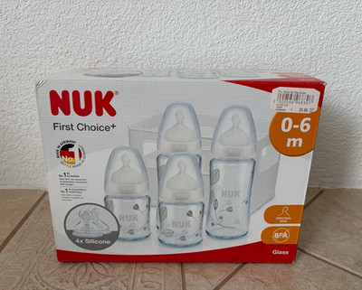 NUK First Choice+ Glas Flaschenset BPA-frei