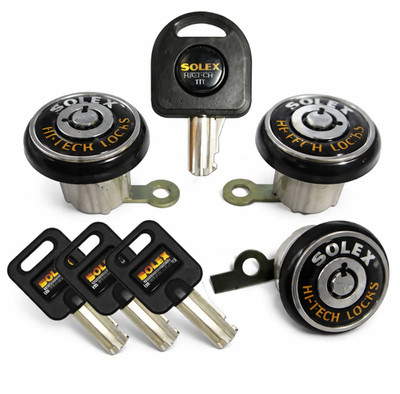 Solex Anti-Theft Door & Boot Locks (3 Lock Set) for Mazda RX7-SA2 (1979   1985)