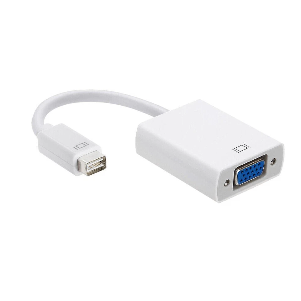 Mini DVI Male to VGA Female Adapter 6-in Video Cable Converter Apple MacBook - Image 2 of 4