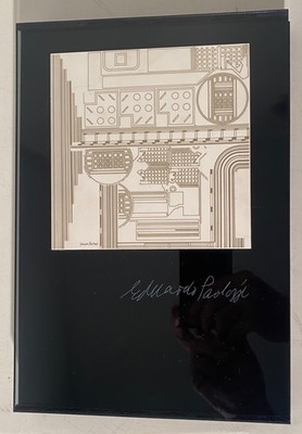 1979 limited Eduardo Paolozzi Rosenthal calender 24k gold porcelain acrylglas