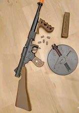 Thompson Tommy Gun w/Shell Ejection 1:1 Prop Cosplay Costume