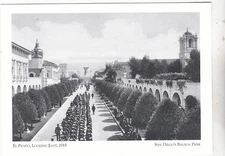 *Postcard-"El Prado" -Looking East, 1915-    *San Diego's Balboa Pk {G177-S2}