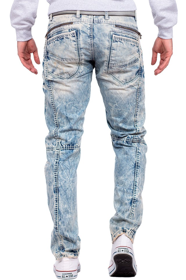 Jeans Uomo Cipo & Baxx Pantaloni Tempo Libero Streetwear Clubwear Used - Foto 4