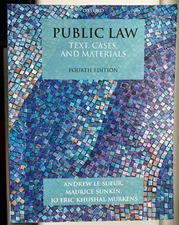 Public Law - Andrew Le Sueur et Al - fourth edition