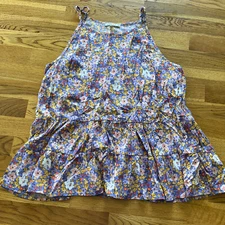 Staccato Tank Sleeveless Halter purple Floral Boutique Top Size Small New