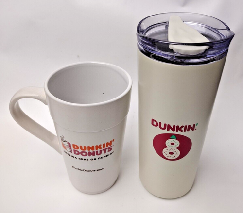 Combo of Dunkin Donuts 16/20oz Stainless Steel Tumbler and Mug - Picture 8 of 8