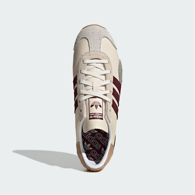adidas Originals Country OG in Wonder White/Maroon/Silver Pebble