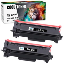 2PK TN830XL Toner Cartridges for For Brother HL-L2405W MFC-L2760DW MFC-L2820DW