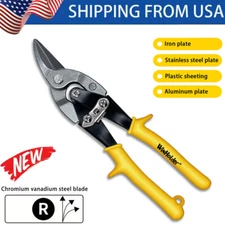 Right Cut Aviation Tin Snips for Cut Sheet Metal with Hang Hole and Safety Latch