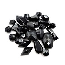 Natural Black Spinel Fancy Mix Shape Cut Gemstone lot 28 Pcs 8-15 20 MM 184 CT