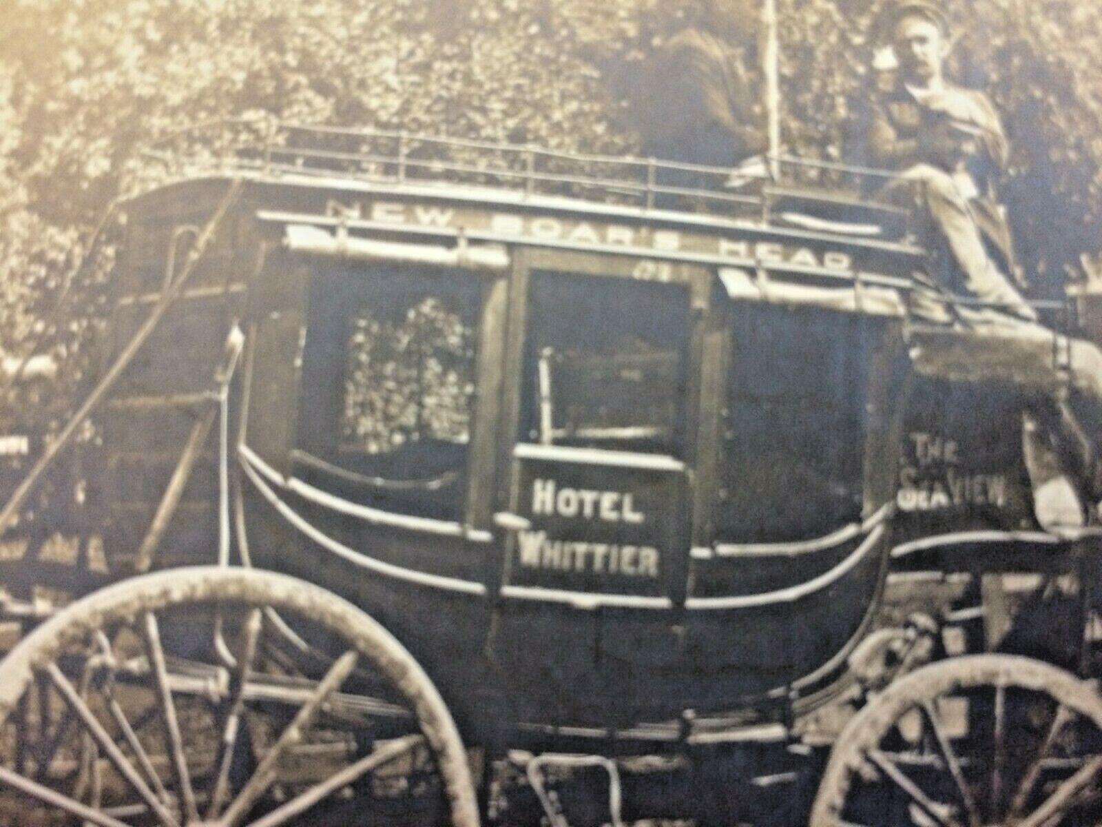 RPPC Hampton Beach NH Hotel Stage Coach Whittier New Boar's Head New