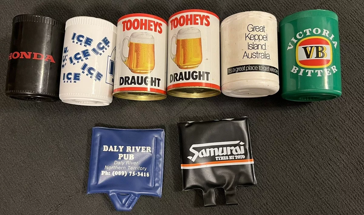 Vintage Stubby Holders Lot of 8 including VB 2 X Tooheys ICE