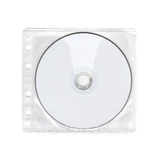 100 CD DVD Double Sided Wallet Refill Plastic Sleeve Insert