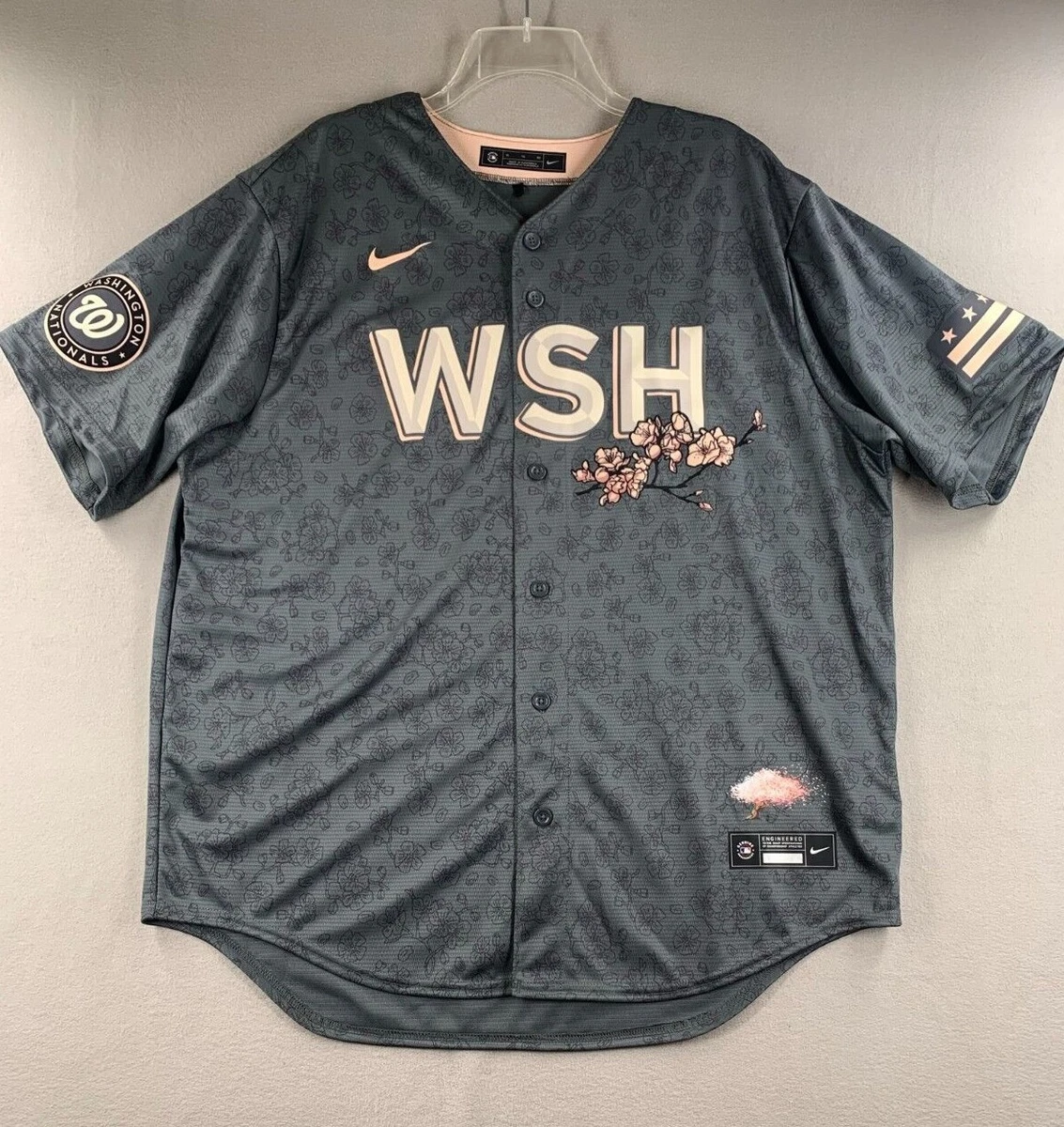 washington nationals nike gray 2022 city connect replica jersey