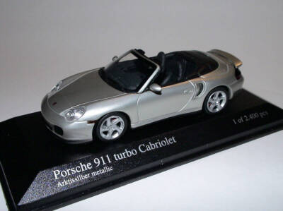 【激安通販 オンラインショップ】日用品 Minichamps eBay | 1/43 Silver 2003 Cabriolet Turbo 911 Porsche 乗用車